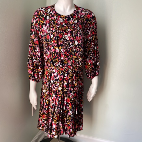 Whistles FLIPPY MEADOW PRINT DRESS IN PINK MULTI - Picture 6 of 11